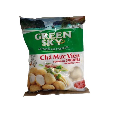 Chả mực viên green sky